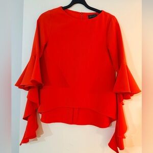 Gracia Bold Scarlet Top- M